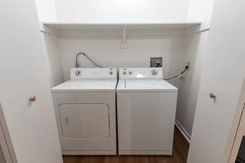 In home full size washer and dryer
