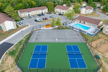 The new pickleball courts
