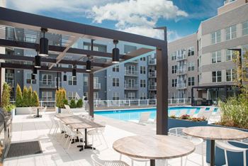 Rooftop pool, sundeck and lounge