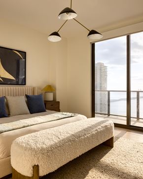 Miami apartment for rent - Forma Bedroom Views