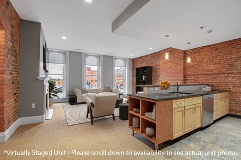 Floor plan for 1 bed, 1 bath, 848 sqft