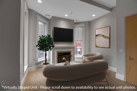 Floor plan for 2 beds, 2 baths, 1287 sqft