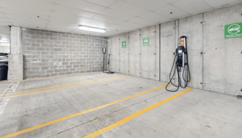 Gas station in a parking garage