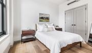 Pittsburgh apartment for rent - a bedroom with a large white bed and a window at The Commonwealth Building, Pittsburgh, 15222