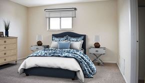 Pittsburgh apartment for rent - a bedroom with a bed and two night stands
