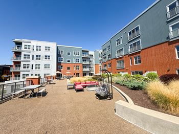 A playground area