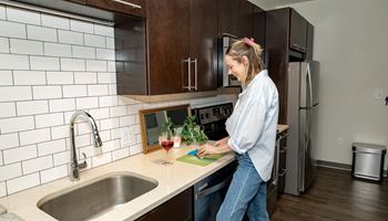 Woman cooking