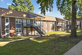 Little Rock apartment for rent - A Building With Metal Staircase at Fair Oaks Apartments, Little Rock, 72204