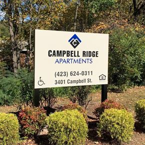Chattanooga apartment for rent - Property Signage at Campbell Ridge Apartments, Chattanooga