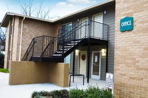 Cleveland apartment for rent - the outside of an office building with stairs and a door
