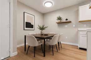 Findlay apartment for rent - A dining room with a table and chairs.