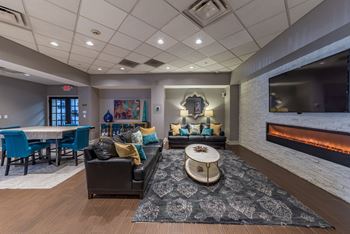 Clubhouse with fireplace