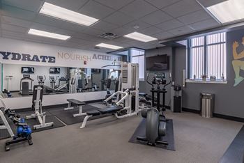 Fitness center strength and conditioning equipment