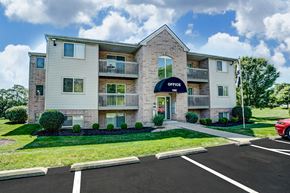 Lebanon apartment for rent - Elegant Exterior View at Deerfield Crossing Apartments, Lebanon, OH