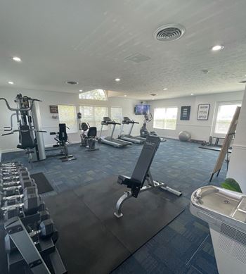 Two level fitness center