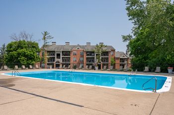Our apartments in a city have a swimming pool