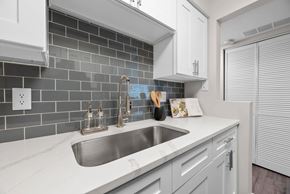 Columbus apartment for rent - Kitchen with a sink at The Rand Apartments, Columbus, 43227