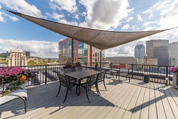 Roof top sitting