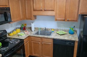 Indianapolis apartment for rent - Fully Equipped Island Kitchen at Lawrence Landing, Indianapolis, Indiana