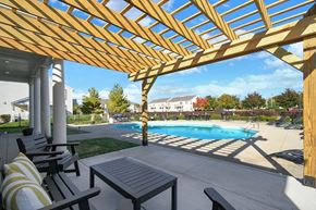 Columbus apartment for rent - Wooden pergola near pool at College Park, Ohio