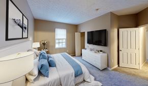 Columbus apartment for rent - Bedroom With TV at Prescott Place, Columbus, OH