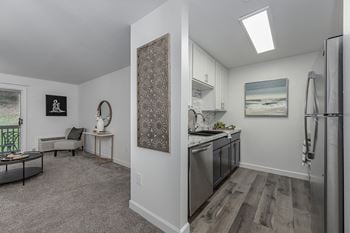 Kitchen and living room