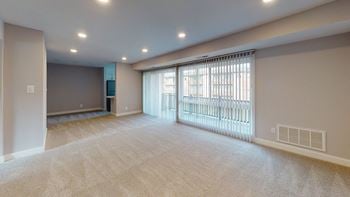 Empty living room area