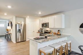Salisbury apartment for rent - a kitchen with a marble counter top