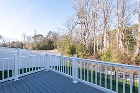 Salisbury apartment for rent - a deck with a view of a yard and trees