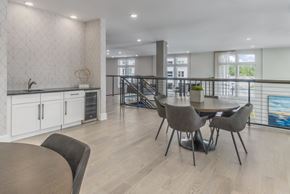 Indian Land apartment for rent - A dining room with a table and chairs.