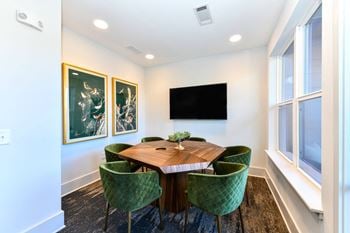 Conference room with tv