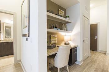 Built-in desks in select homes - perfect for working from home