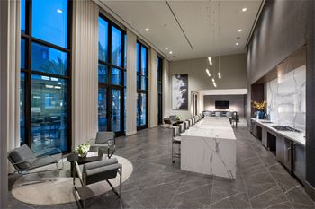 A view of the lobby of the new headquarters of the los angeles police department
