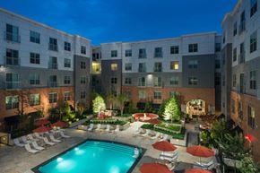 Cambridge apartment for rent - Relaxing Courtyard With Swimming Pool at Windsor at Cambridge Park, Cambridge, MA