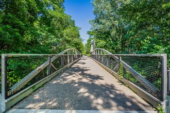Ourcommunity-pedestrian path takes you to orange line t station