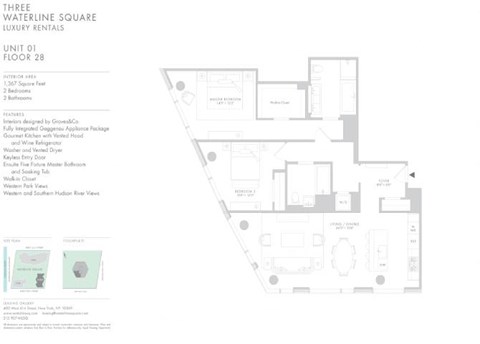 Floor plan for 2 beds, 2 baths, 1367 sqft
