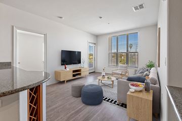 Studio City apartment for rent - a living room with a couch and a tv