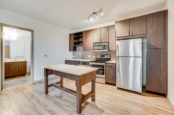 Modelhomes-chef-inspired kitchen islands in select apartments