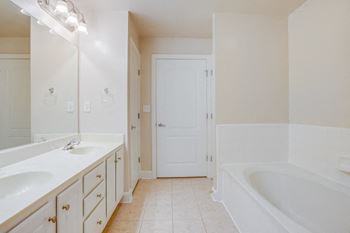 Modelhomes-oversized bathroom with soaking tub