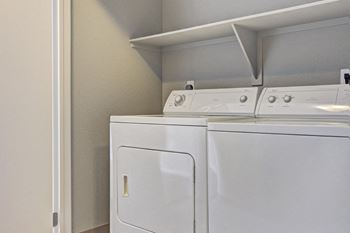Modelhomes-full-size, in-unit washer/dryer