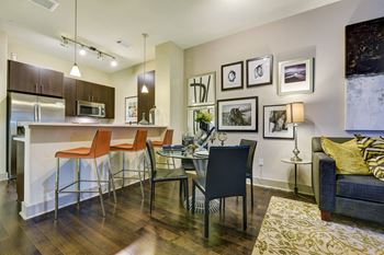 Modelhomes-open flow living rooms with wood flooring