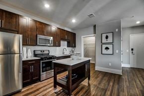 Atlanta apartment for rent - Expansive Kitchen with Stainless Steel Appliances at Windsor Morningside, 1845 Piedmont Ave NE, Atlanta