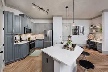 Ceramic tile floors in the kitchen