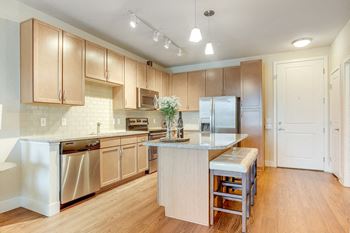 Modelhomes-designer kitchen with stainless appliances