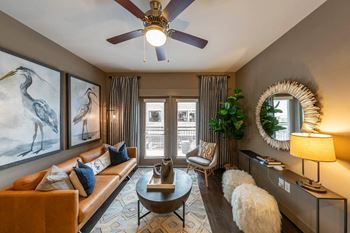 Modelhomes- spacious living room with private balcony