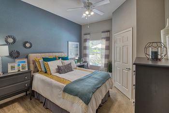 Modelhomes-contemporary ceiling fans in all bedrooms