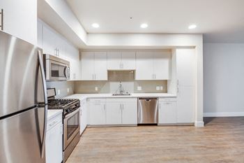 Stainless-steel kitchen appliances