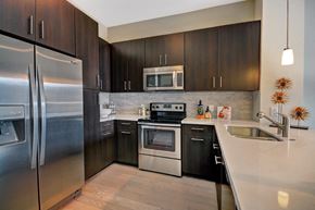 Los Angeles apartment for rent - Solid Slab Counters and Under-Mount Sinks at South Park by Windsor, California, 90015