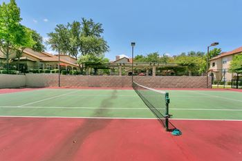 Tennis court view