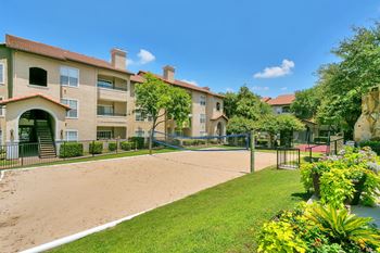 Sand volleyball court